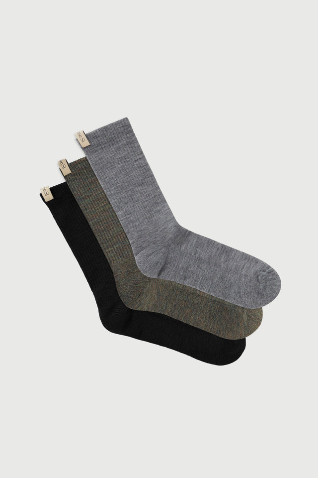 The Merino Tube Sock Trio